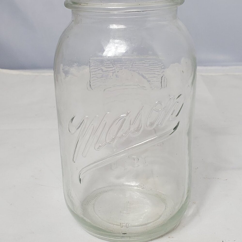 Anchor Hocking MASON BICENTENNIAL 1776~1976 Liberty Bell Quart Canning Jar
